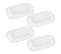Vaguelly 2 Pairs Soft Silicone Push-in Nose Pads for Glasses Ergonomic Insert Design and Comfortable Replacement for Rimless and Frame Eyewear Easy Installation