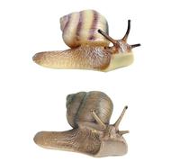 Vaguelly 2 Pcs Miniature Resin Snail Micro Landscape Decor Set, Solid Snail Figurines for Fairy Garden and Aquarium Ornament, Suitable for Dollhouse Accessories and Small Garden Scenes