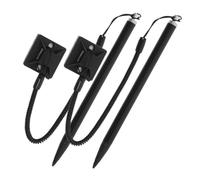 Vaguelly 2 Pcs Resistive Touch Pen Metal Stylus with Loss Spring Rope and Fixed Base Pressure Sensitive Stylus for Tablets and Smartphones Writing and Drawing Tool