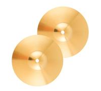 Vaguelly 2 Pieces 6-inch Brass Drum Cymbals for Jazz Drum Kit, Sturdy Fadeless Cymbals Replacement Parts Suitable for Musicians and Percussion Practice