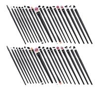 Vaguelly 2 Sets Eyeshadow Brush Kit Portable Makeup Brush Set for Precise Eyeliner Application Blending Modern Design for Sensitive Skin, for Home Salon Use