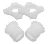Vaguelly 2 Sets Glow in The Dark Mic Rings Microphone Bottom Rod Sleeves, Silicone Non-Slip Protection for Cordless Handheld Microphones, for Bars and Stages