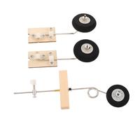 Vaguelly 2 Sets Heavy Duty Rc Plane Accessories Landing Wheels Replacement for Stable Flights Compatible Rc Airplane DIY Spare Parts Lightweight Model Aircraft Gear for Various Hobby Use