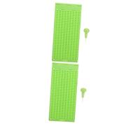 Vaguelly 2 Sets Plastic Braille Writing for Blind Durable Braille Plate with Stylus Lightweight Line Design for Easy Learning and Studying Educational Tool for Visually Impaired