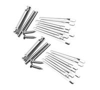 Vaguelly 2 Sets Portable Thumb Piano 8 Keys Metal Kalimba Finger Piano Musical Instruments Lightweight with Good Resonance Suitable for School and Party Beginners