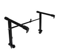 Vaguelly 2 Tier Keyboard Stand - Adjustable Width 45-75cm/16.5-29.5Inch - Iron Extension Second Tier