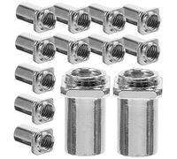 Vaguelly 20-piece Silver Drum Swivel Nuts Set 5mm Inner Diameter Replacement Parts for Snare and Tom Lug Drums Compatible Jazz and Military Drumming
