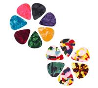 Vaguelly 200pcs Heart Shaped Celluloid Guitar Picks for Ukulele Guitar Durable Comfortable Plectrums Random Colors