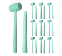 Vaguelly 20pcs Archaeology Tools Toy: Small Excavation Tools for Kids Includes and Hammer - Dinosaur Dig Kit for Indoor Outdoor Play