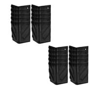 Vaguelly 20pcs Black Plastic Speaker Corner Protectors, Box Edge Guards for Speaker Cabinets, Chassis Corner Covers for Stage and Furniture Protection