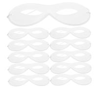 Vaguelly 20pcs DIY Graffiti Masks Soft PVC Flocking for Creative Fun at Birthday Parties Halloween Mardi Gras Family Activities Art Supplies for Imaginative Play