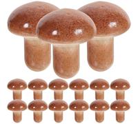 Vaguelly 20Pcs Light Color Simulated Mushroom Models Mini Photo Props Decorative Fake Mushrooms for Photography Studio and Craft Display