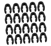 Vaguelly 20pcs Mic Stand Cable Clips Plastic Flexible Cable Mount Holder Organizer for Boom Arm Mic Stand