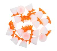Vaguelly 20Pcs Plastic Chicken Shaped Egg Holders Fun Decorative Egg Cups for Hard Boiled High Foot Stand Creative Breakfast Tabletop Storage