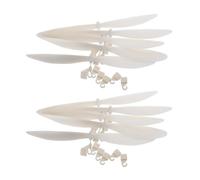 Vaguelly 20pcs Plastic Propellers for Model Plane Rubber Band Powered Airplanes Aircraft Blades for DIY Glider Projects with High Efficiency Aerodynamic Design