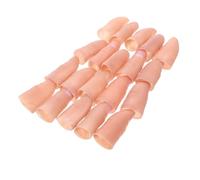 Vaguelly 20pcs Realistic Fake Finger Tips Soft Flexible Thumb Covers for Tricks Stage Performances Party Pranks and Cosplay Simulation Finger Props for Engaging Audiences