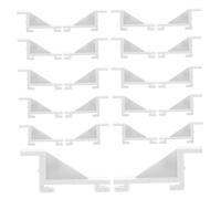 Vaguelly 20pcs Refrigerator Shelf Support Clips Plastic Divider Holder for Fridge Freezer Cooler Secure Shelf Organization for Domestic Commercial Use Versatile Storage