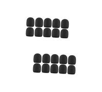 Vaguelly 20pcs Thicken Voice Tube Cover Microphone Protector Ktv Singing Accessory Breathable Sponge Material Microphone Cover for Ktv Dance Stage