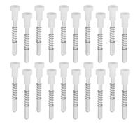 Vaguelly 20Pcs Window Screen Plunger Latches with Metal Spring and Plastic Caps Spring Loaded Window Screen Pins for Securing