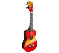 Vaguelly 21 Inch Cartoon Ukulele for Boys and Girls Adults Mini Guitar Instrument Unique Painted Design Safe Wooden Material Beginner Friendly