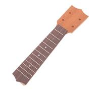 Vaguelly 21 Inch Ukulele Replacement Neck with 12 Frets Fingerboard, Wood Material for DIY and Repair Projects, Prolongs Fingerboard Life Suitable for Folk Musical Instruments