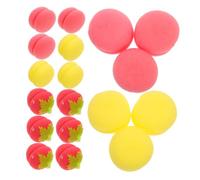 Vaguelly 24pcs Curlers Sponge Rollers for Women Soft Strawberry Shaped DIY Curling Balls Flexible Hair Styling Tools for Defined Smooth No Tugging Curls and Waves