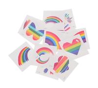 Vaguelly 24pcs Rainbow Face Stickers Temporary Body Stickers for Gay Pride Parade Celebrations Lgbtq Party Decorations Safe Vibrant Designs for Fun Sharing