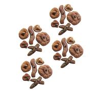 Vaguelly 24pcs Realistic Fake Poop Prank Simulation Poo Props for Parties Fun and Silly for Halloween and Family Jokes