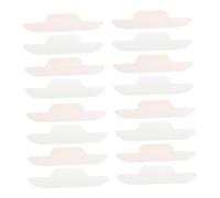 Vaguelly 24pcs Ultra-thin Sweat Pads for Hat Collar Protector Liner, Disposable Curve Shape Sweat Absorption Pads Made of Non-woven Fabric and Paper, for Public Speaking and Job