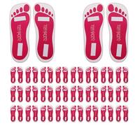 Vaguelly 25 Pairs Disposable Spray Tanning Foot Pads Sole Protectors for Mobile and Salon Use Fit Feet Patches for Sensitive Skin Seamless Coverage Spa Accessories