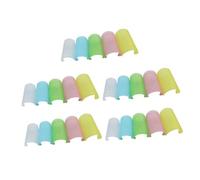 Vaguelly 25 Pcs Flute Protectors Protective Films for Chinese Bamboo Flute Soft Plastic Material Assorted Colours Easy to Install and Remove Random Color