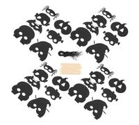 Vaguelly 28Pcs Scratch Masks for Multi Function Creative Halloween Crafts for Parties and Personalization Enhance Creativity and Hand Eye Coordination