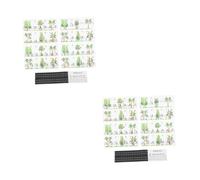 Vaguelly 2packs Key Piano Keyboard Stickers Removable Music Note Stickers for Beginners Key Piano Keyboard Stencil Easy to Read and Learn