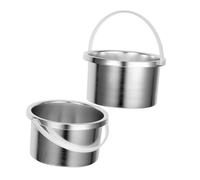 Vaguelly 2pcs 500ml Aluminum Wax Melter Pot Warmer Inner Pan Replacement for Electric Wax Melting Stove Suitable for Hard and Hair Removal Kit