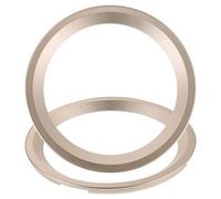 Vaguelly 2pcs 6.5 Inch Light Gold Subwoofer Spacer Rings Speaker Decorative Baffle Trim for DIY Audio Sound System Upgrade Compatible Tweeters and Subwoofers
