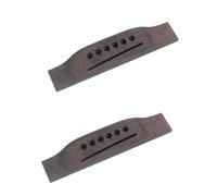 Vaguelly 2pcs 6-string Rosewood Saddle Acoustic Guitar Bridge Replacement Parts for Folk Classical Acoustic Guitar Rosewood Bridge Go208