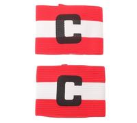 Vaguelly 2pcs Adjustable Soccer Captain Armband with C Letter, Nylon Material, High Visibility and Universal Fit, Touch Fastener Closure, Suitable for Club Teams and Soccer Training