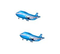 Vaguelly 2pcs Airplane Foil Balloon Aircraft Decoration for Birthday Parties Showers and Celebrations Helium Air Inflatable Attractive Boys and Girls Toy
