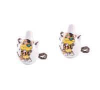 Vaguelly 2pcs Animal Ornaments Ocarina Flute Instrument Portable Desktop Decor for Adults Tiger Design