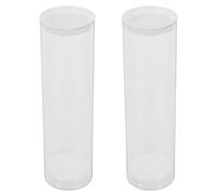 Vaguelly 2pcs Badminton Shuttlecock Tube with Lid, Plastic Shuttlecock Moisture Case, Dustproof and Maximises Storage, Portable Organizer for Tournament and School Use by Players