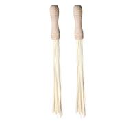 Vaguelly 2PCS Bamboo Back Massager: Handheld Massage Tool Wooden Therapy Stick Roller Massager Stick for Back Neck Head Trigger Point Body