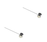 Vaguelly 2pcs Bass Drum Pedal Accessories Felt Drum Pedal Stainless Steel Handle Sturdy Traditional Sound