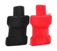 Vaguelly 2pcs Battery Terminal Protection Boots Plastic Red Black Pair for Vehicle Battery Terminals Home and Car Insulation Safety