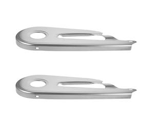 Vaguelly 2pcs Bike Chain Gear Guards Semienclosed Iron Chainring Protector with Effective Shielding and Mud Splash Resistance for Mountain and Road Use