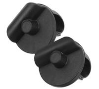 Vaguelly 2pcs Black Microphone Holder Clips for Live Broadcast Equipment, Tripod Clips Made of Abs and Iron, Easy to Install and Maintain, Suitable for Desktop Bracket and Crossbar Clamp