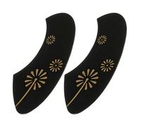 Vaguelly 2pcs Black Pvc Ukulele Pickguards Easy to Replace Anti-scratching Protective Plates Acoustic Ukulele Accessory Suitable for Folk Instrument Protection
