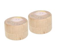 Vaguelly 2pcs Box Wooden Baby Haircut Keepsake Box Fairy Haircut Holder My First Haircut Storage Box for Boys and Girls