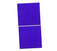 Vaguelly 2pcs Cobalt Glass Sheets 5x5cm for Chemistry Flame Reaction Experiments, Replacement Science Experiment Supplies Compatible with Lab Equipment