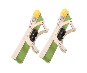 Vaguelly 2pcs Conveyor Belt Model Assembly Kit DIY Engineering Experiments Making Kit Wooden Physics Teaching Prop for Electric Conveyor Light Green