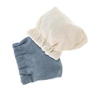 Vaguelly 2Pcs Corduroy Small Makeup Bags Aesthetic Cosmetic Storage Pouches for Travel Lightweight Lipstick Holders for Purse for Women Milk